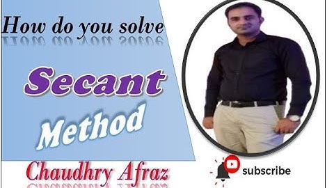 How to use Secant method in Matlab.||Lecture#5 ||Numerical Analysis     #SecantMethod #MatlabCode