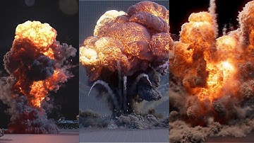 Houdini  - Pyro Explosion Compilation