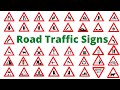 यातायात के प्रमुख चिन्ह| Road Traffic Signs Name| Learn Hindi and English words Meaning with Picture