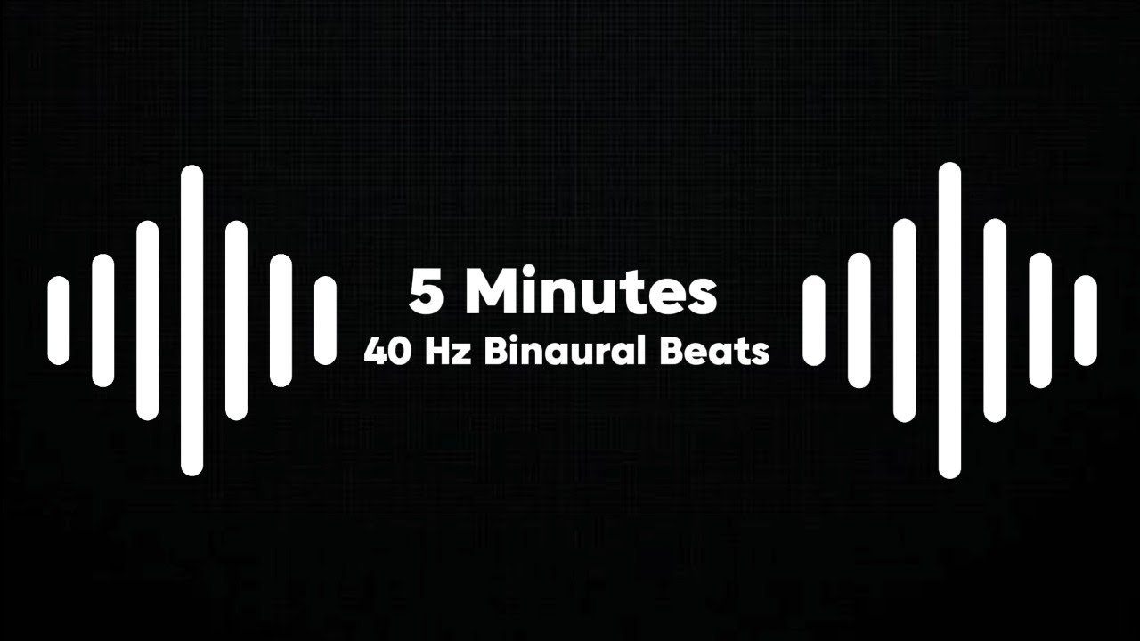 5 MINUTE Mind Hack: 40Hz Beats to Crush Procrastination & Boost Memory ...