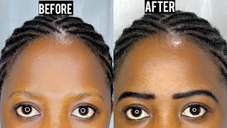 EYEBROW HENNA TRANSFORMATION STEP BY STEP #beautycontent #beforeandafter #makeup #eyebrows#henna