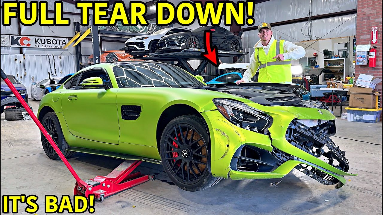 Our Wrecked Mercedes AMG GTS Can't Be Fixed!!! Our Toughest Build Yet ...