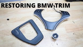 How To Restore BMW Plastic Trim! (Peeling Steering Wheel Fix!) screenshot 4