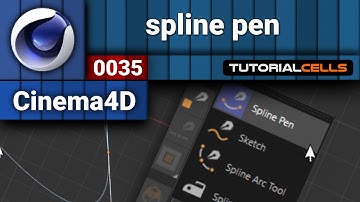 0035. spline pen tool in cinema 4d