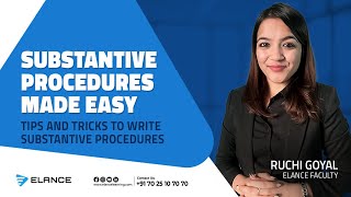 SUBSTANTIVE PROCEDURES MADE EASY|TIPS AND TRICKS TO WRITE SUBSTANTIVE PROCEDURES|ACCA│ELANCE