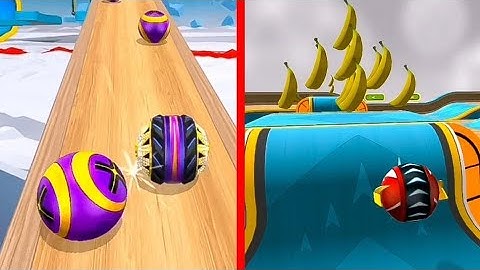 GOING BALLS Portal Run + Banana frenzy New Update Mobile Gameplay iOS,Android Walkthrough