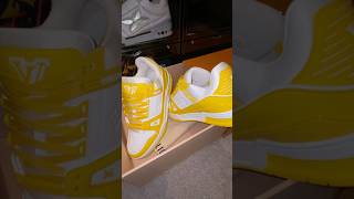 Louis Vuitton trainer yellow🍋 #rap #drill #freestyle