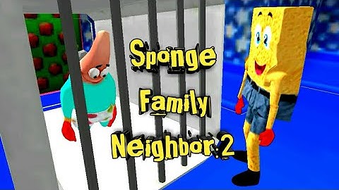 Playing New Game Sponge Family Neighbor 2: Squid Escape 3D. Early Access Game. Full Gameplay
