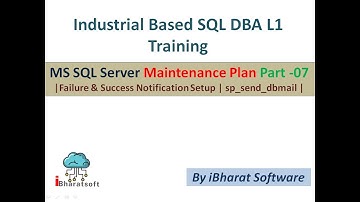 87. Success & Failure Notification Setup in SQL Job| sp_send_dbmail   in Hindi #ibharatsoftware
