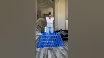 Thumbnail of Mom dad and son do family cup challenge #shorts