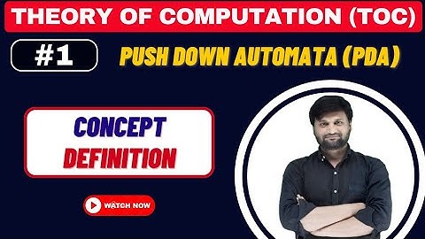 Push Down Automata (PDA)|Concepts| Definition|Theory of Computation (TOC)|FLAT