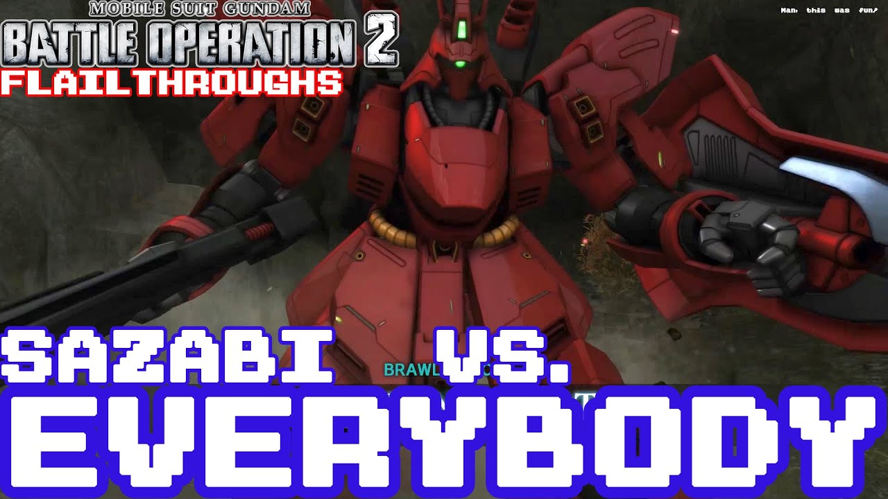 gundam battle operation 2  Update 2022  Gundam Battle Operation 2 5v1 Brawl: MSN-04 Sazabi Vs. The 200-Cost Zakus