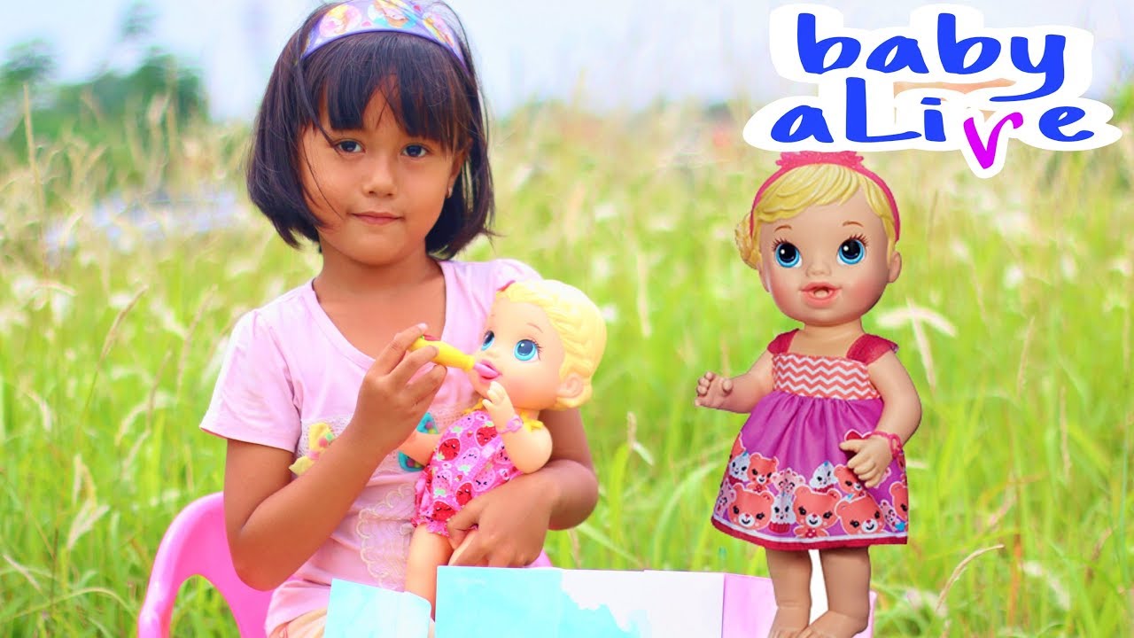 Review mainan anak  BABY  ALIVE Lucu  Kasih makan Boneka 