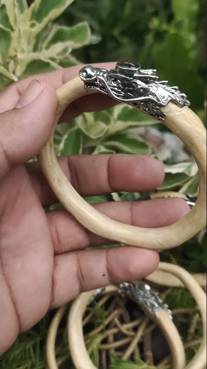 JUALAN ONLINE GELANG AKAR BAHAR PUTIH ALPAKA NAGA LEBAR 1 CM | MINAT WA 08123489038 Rp. 75.000