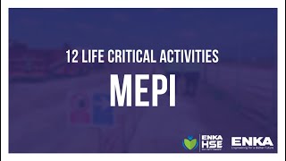 12 Life Critical Actvities - MEPI