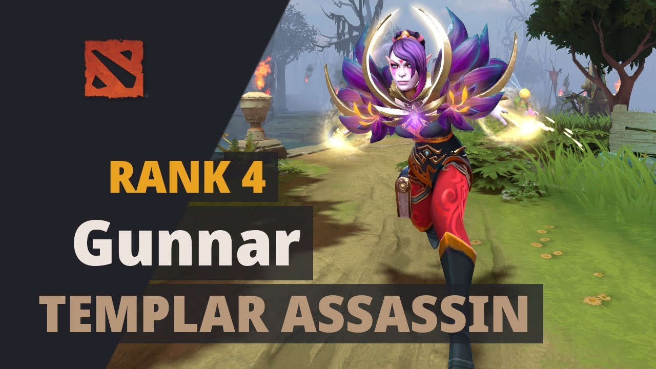 Gunnar (Rank 4) plays Templar Assassin Dota 2 Full Game - YouTube