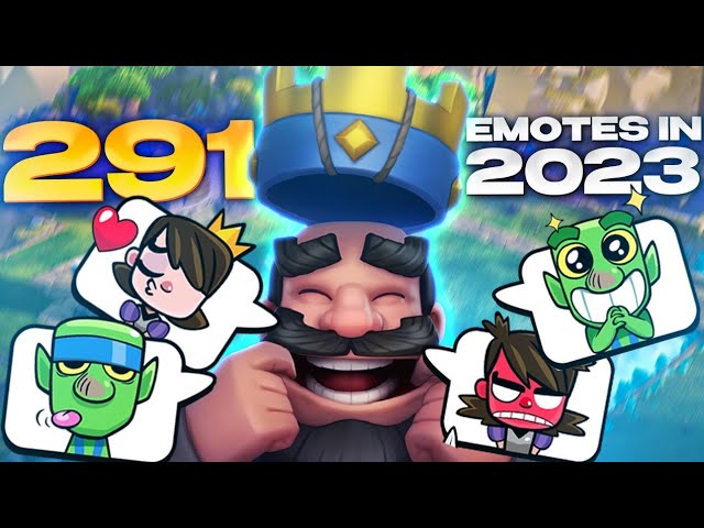 All 9 King Emotes Clash Royale  Todos os 9 King Emotes Clash Royale 