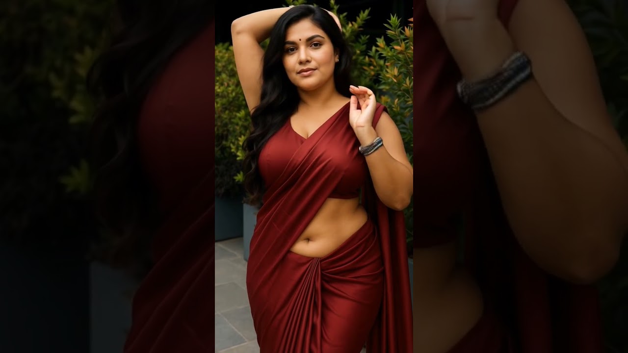 She’s Pure Saree Magic 💃❤️ #shorts