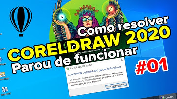 Corel Draw 2020 parou de funcionar #01 | Corel inicia mas não abre | Como resolver