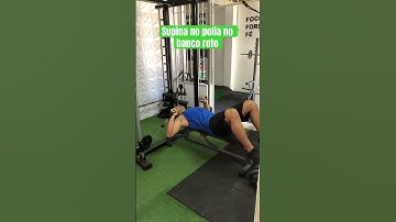Supino na polia no banco reto - Prof. Matheus Gomes #academia #fitness #musculação #bemestar