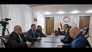 Президент Алан Гаглоев встретился с Министром внутренних дел по РСО-Алания Демьяном Лаптевым