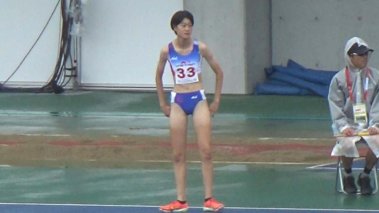 滋賀国スポ陸上2025 少年女子A300mH 予選 田中茉穂 倉敷中央高校