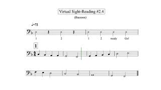 Virtual Sight Reading Level 2.4 (Bassoon)