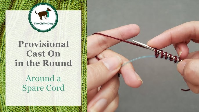 How to Provisionally Cast On Using Barber Cords