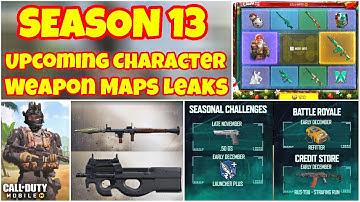 SEASON 13 Upcoming Character Weapon Maps Leaks Cod Mobile | Cod Mobile S13 Leaks | CODM S13 Leaks