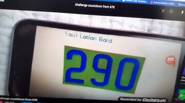 Challenge countdown from 690 (Read the description)