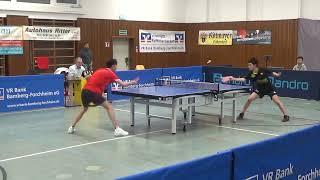 Akito Itagaki vs Kevin Fu 20230318 Effeltrich vs FC Bayern Muenchen   3 Bundesliga Table Tennis Stat