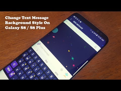 Galaxy S8 Galaxy S8 Plus How To Change Text Messages Background Style Fliptroniks Com Youtube