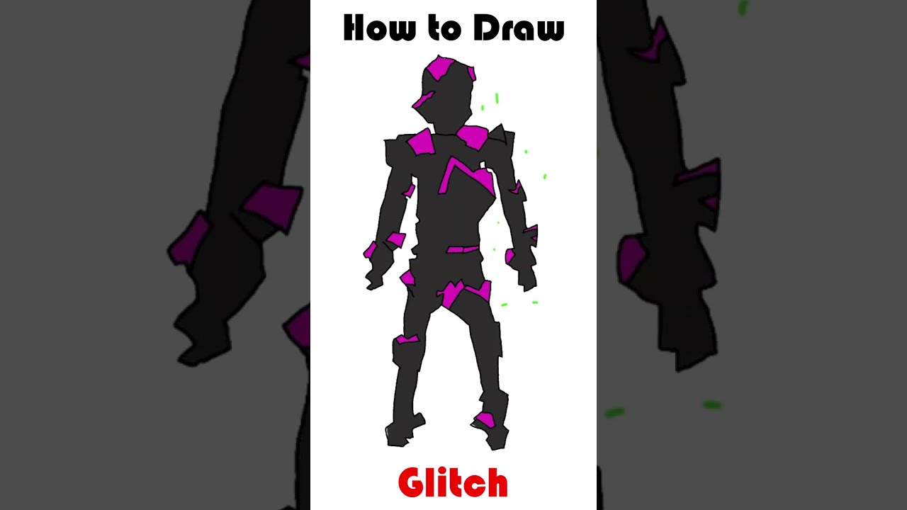 HOW TO DRAW GLITCH - DOORS Monsters