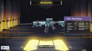 Unlocking New epic ICR-Retro Nuclear/gameplay Cod mobile