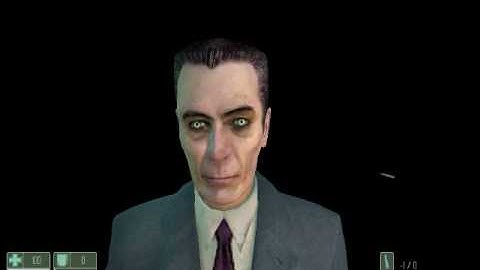 Killing Gman on first chapter of Half Life 2 XD