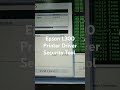 Epson L300 Printer Driver Security Tool  #epson #L300series