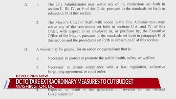 DC to implement freeze on hiring, overtime as it prepares for massive budget cuts