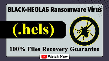 || SOLVED ✅🔘|| BLACK-HEOLAS (.hels) ransomware Virus - removal and Decryption