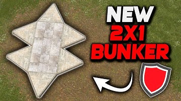 The NEW BUNKER 2X1 In Rust 2025 | Rust Base Design
