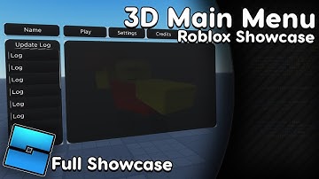 3D Main Menu V1 // Full Showcase // Roblox Studio