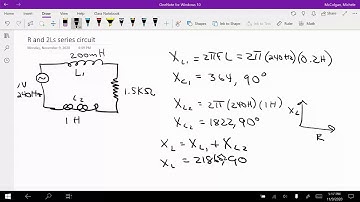Resistor and 2 inductors - calculate impedance