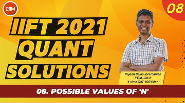 IIFT 2021 Quant Solutions | Possible Values of 