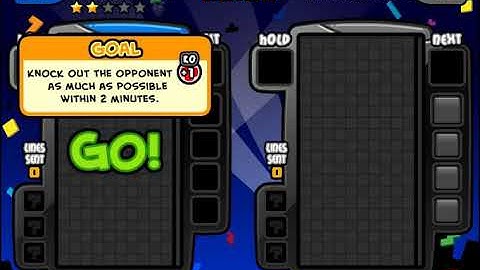 Perfect clear in TETRIS BATTLE! WITH MUSIC IN JEFFRY