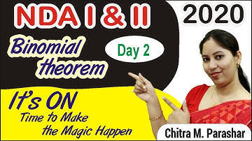 Binomial theorem | NDA Practice Questions | Day 2 | NDA | Chitra M. Parashar | The Tutors Academy