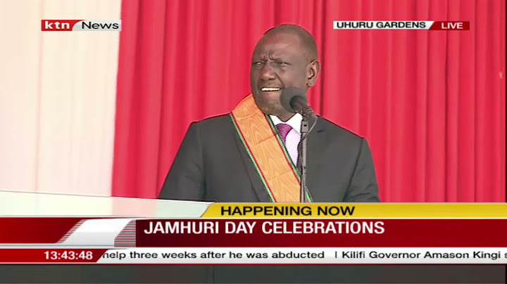 DP William Ruto's [FULL SPEECH] during the Jamhuri Day Celebrations