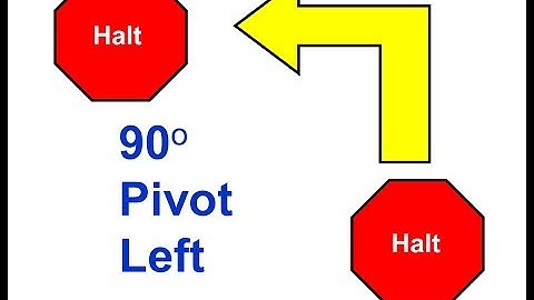 107. HALT – 90° Pivot Left – HALT