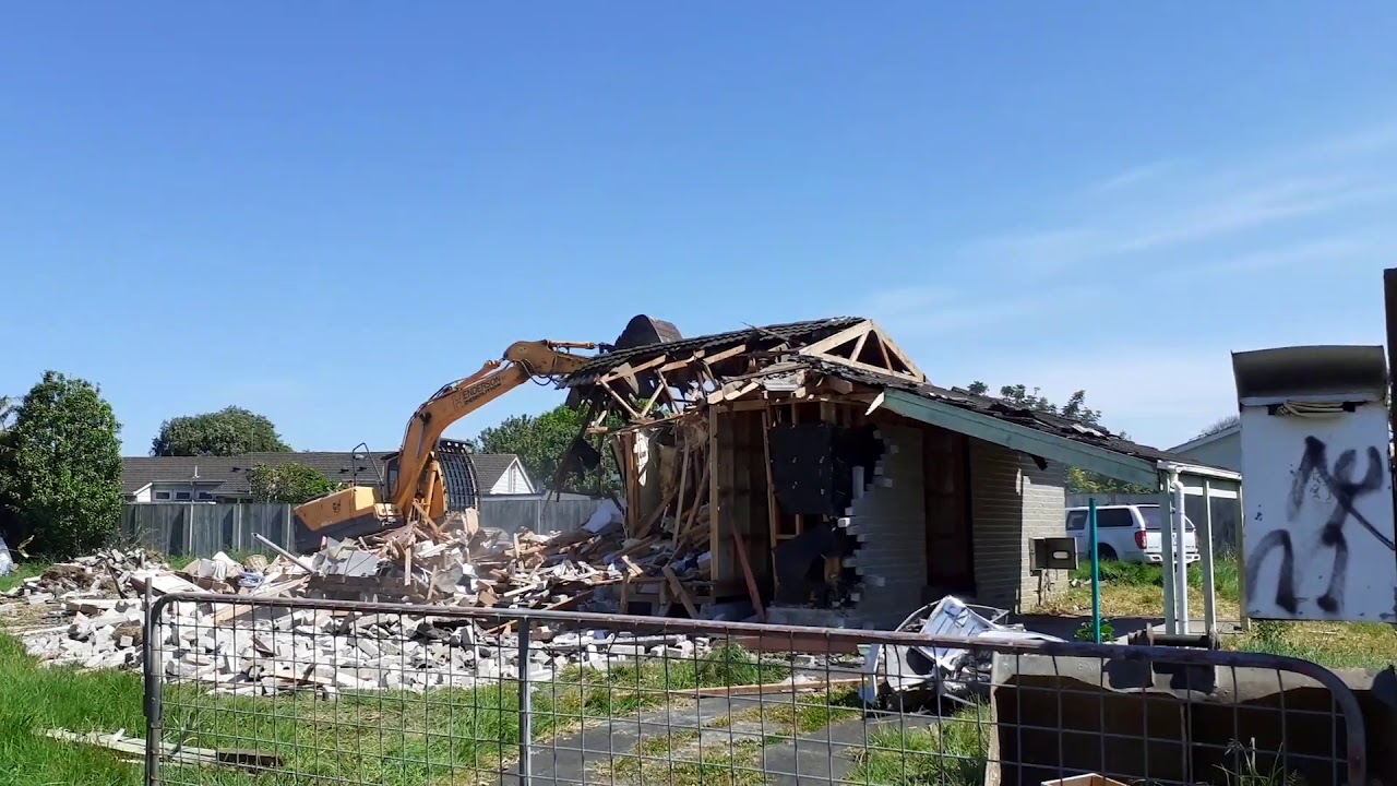 House Demolition, Auckland New Zealand YouTube