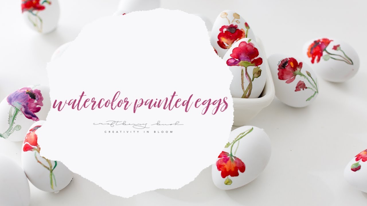 Watercolor Painted Eggs - YouTube