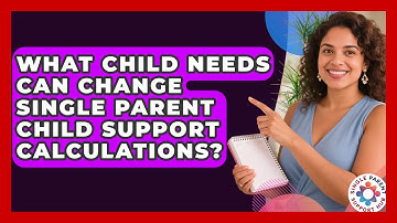 What Child Needs Can Change Single Parent Child Support Calculations? - Single Parent Support Hub