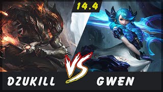 Dzukill - Yasuo vs Gwen TOP Patch 14.4 - Yasuo Gameplay